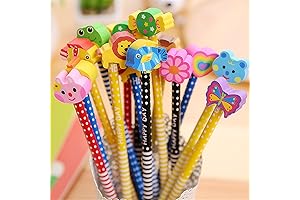 Yansanido Kids Pencils with Fun Eraser Tops (40 Pack)