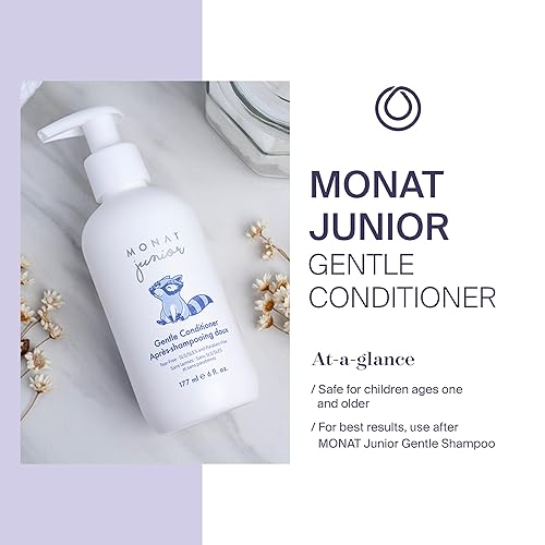 Miniatura 4 de MONAT Acondicionador suave Junior un acondicionador para el cabello antiencrespamiento seguro y suave para niños que se enjuaga rápidamente. Todo