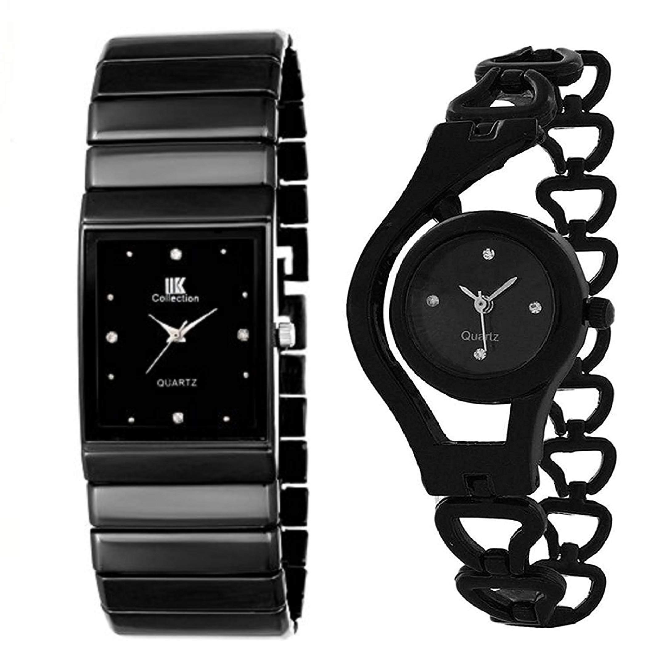 HORCHIS Casual Analog Black Dial Stainless Steel Watch Couple Combo Of-2-HORC_ENT_11393; Combo-2 (B08BG2PDVG) Amazon Price History, Amazon Price Tracker