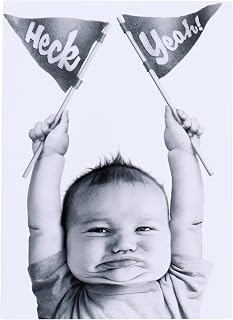 Baby Heck Yeah Avanti Humorous/Funny Congratulations Card