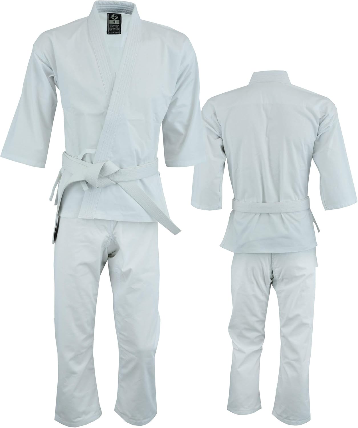 Ultimate - Middle Weight Karate Uniform Gi for Kids Adults Unisex - Complete Set with Free White Belt - Image 2