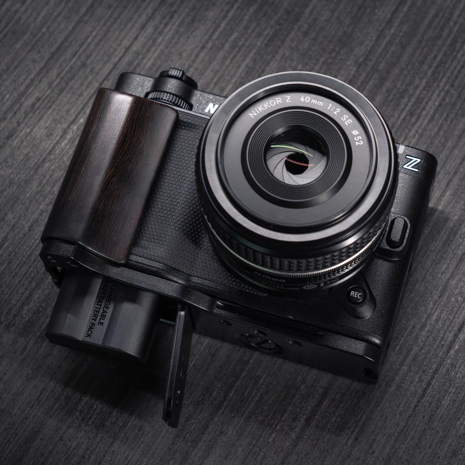 Amazon | Iborrys 高級レトロ実木 カメラグリップ 、対応 Nikon ニコン