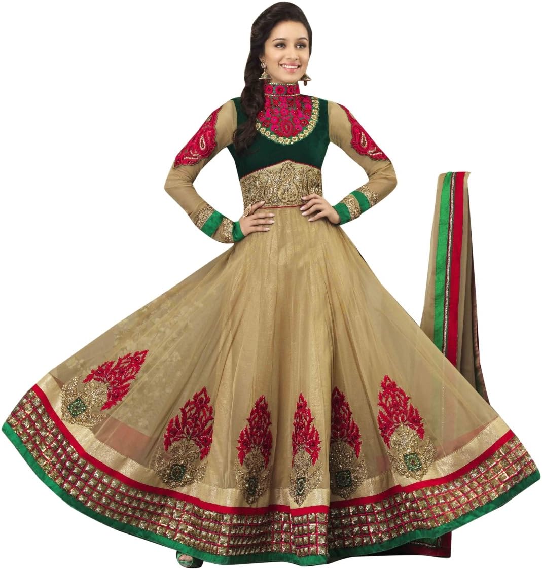 Triveni Shraddha Kapoor's Wedding Net Anarkali Suit 1114