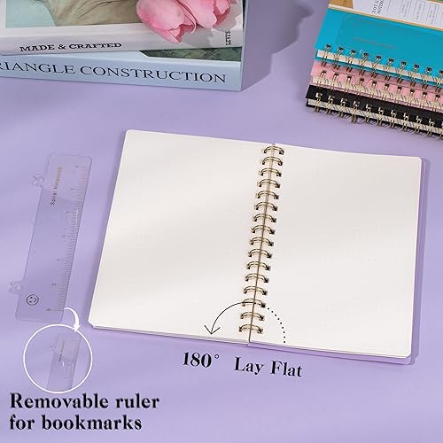 Miniatura 122 de Yoment Cuaderno de espiral con puntos y viñetas de 8.5 x 11 pulgadas, tamaño A4, cuadrícula de puntos grandes, papel de punto grueso de 3.53 oz/m²