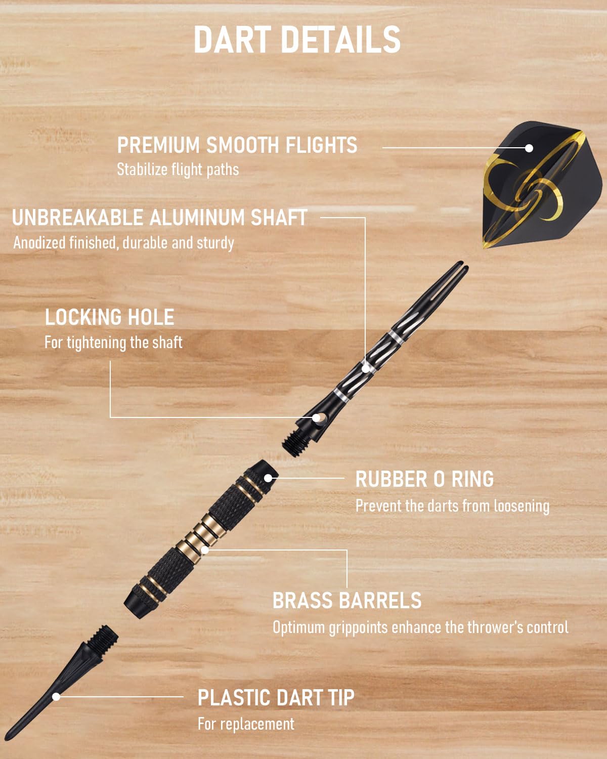 Dartscheibe Elektronisch, Dekoratives Elektronische Dartscheibe Schrank-Set [12 Bronze Soft-Tip Pfeile][Cricket-Spielmodus] - Profi E Dart Scheibe mit Holzschranktüren