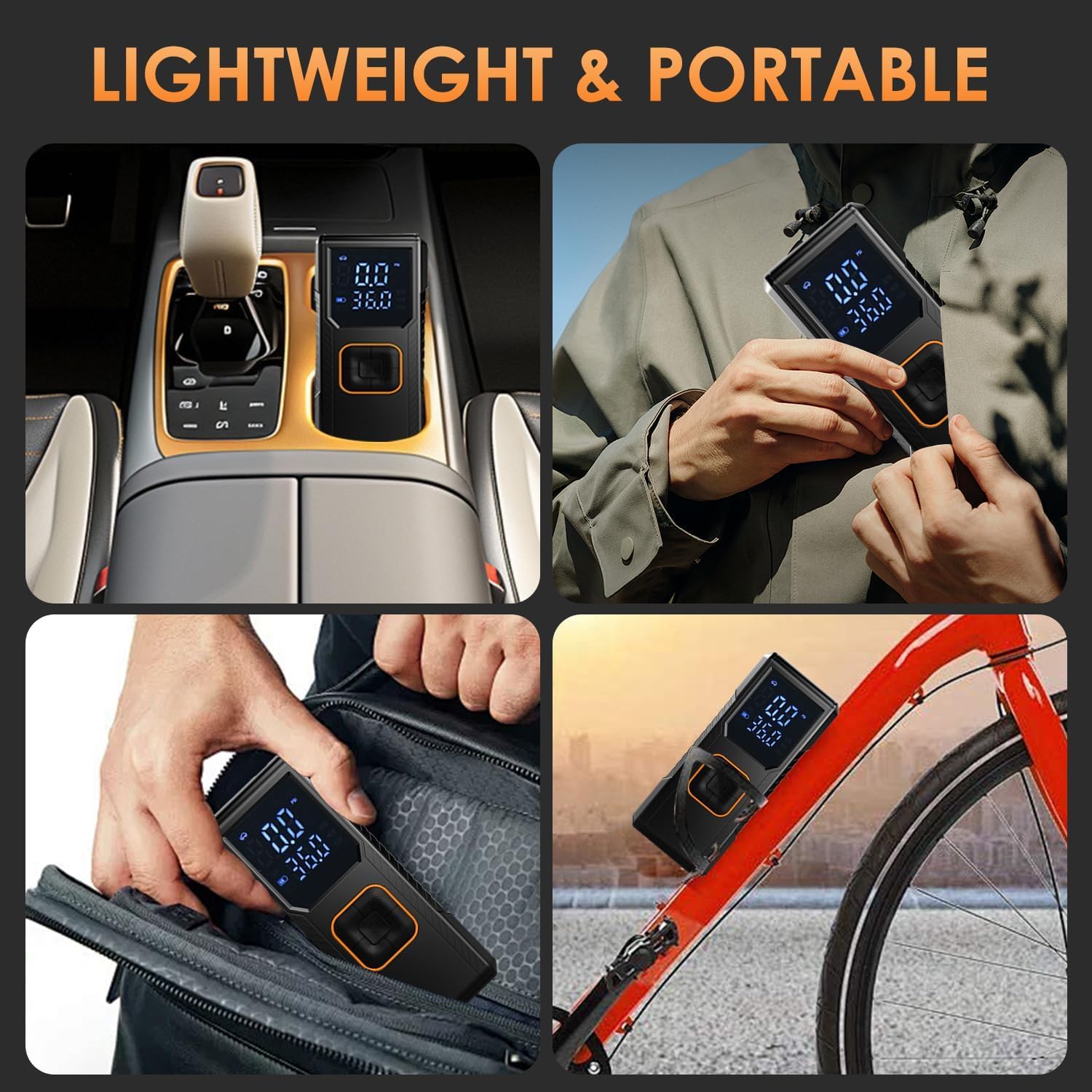 Portable Tire Inflator - Fast & Cordless Air Pump -7 Portable Tire Inflator - Fast & Cordless Air Pump -7
