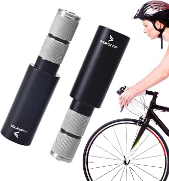 Bicycle Handlebar Extension, Bicycle Handlebar Aluminum Alloy Extender | Mountain Bike Straight Handlebar Extension Rod Extension Handlebar Aluminum Alloy Folding Handlebar Horizontal Extender Retractable 10cm Expandable Handlebar Accessories Riding Bicycle Mountain Bike Folding Bicycle