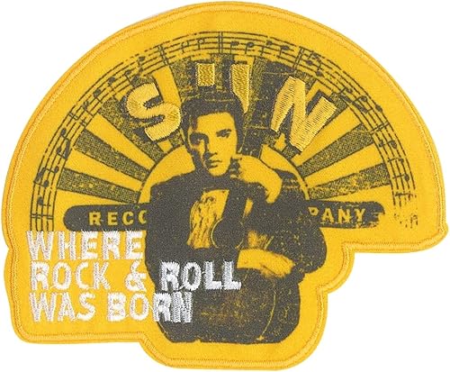 C&D Visionary Parche Elvis Presley R&R Born (amarillo, blanco, negro)
