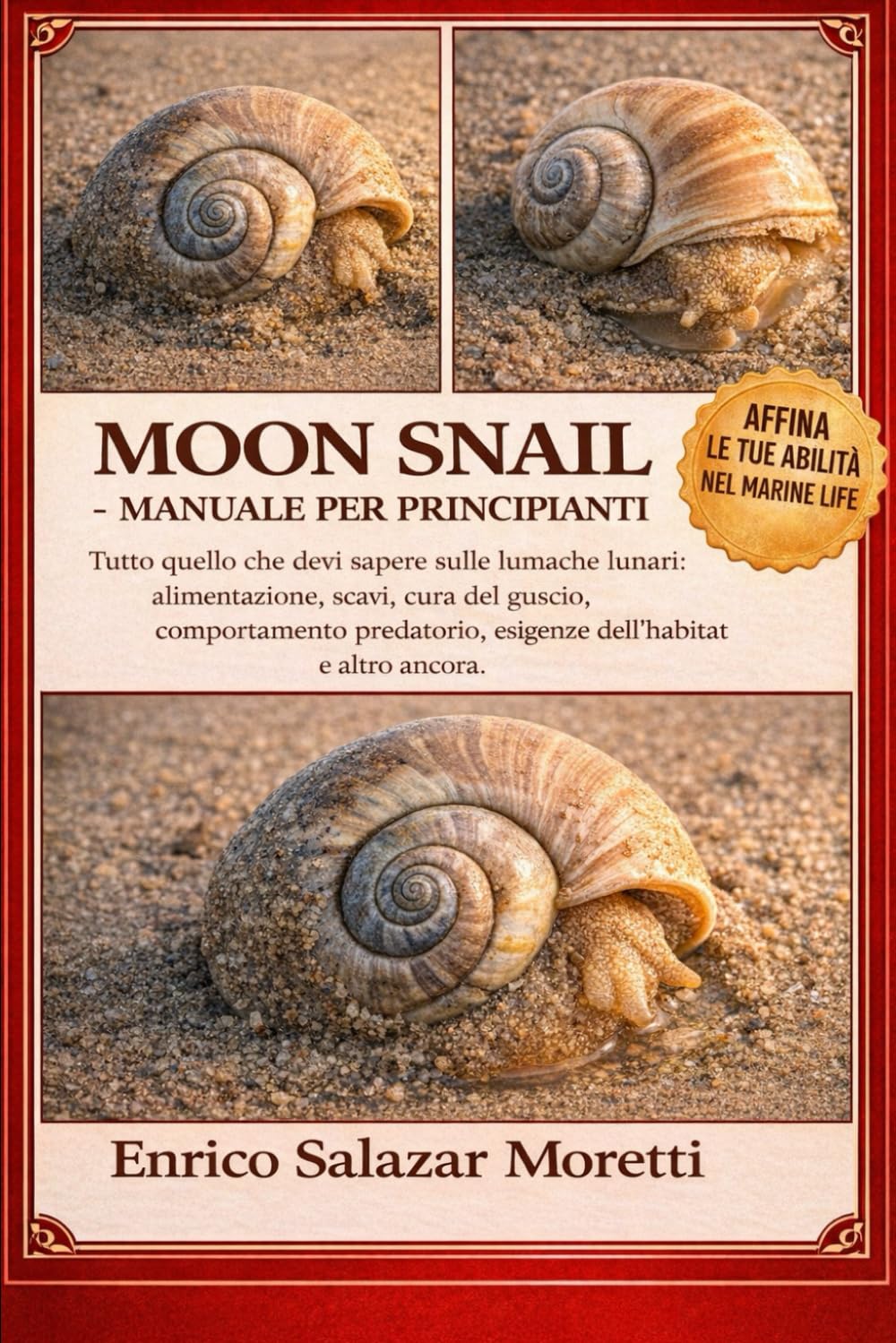 MOON SNAIL - MANUALE PER PRINCIPIANTI: Tutto quello che devi sapere sulle lumache lunari: alimentazione, scavi, cura del guscio, comportamento predatorio, esigenze dell'habitat e altro ancora