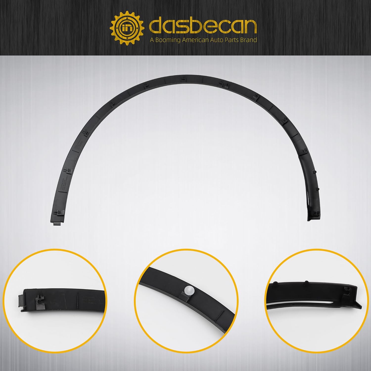 Dasbecan Front Right Fender Trim Compatible With Tesla Model Y 2020-2023 Fender Flares Passenger Side Replaces#149418600B