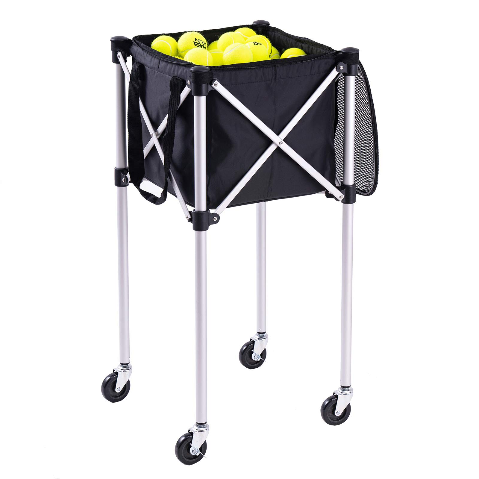 Buy Siboasi Tennis Ball Hopper Basket Cart Holds 155 Balls Wheeled