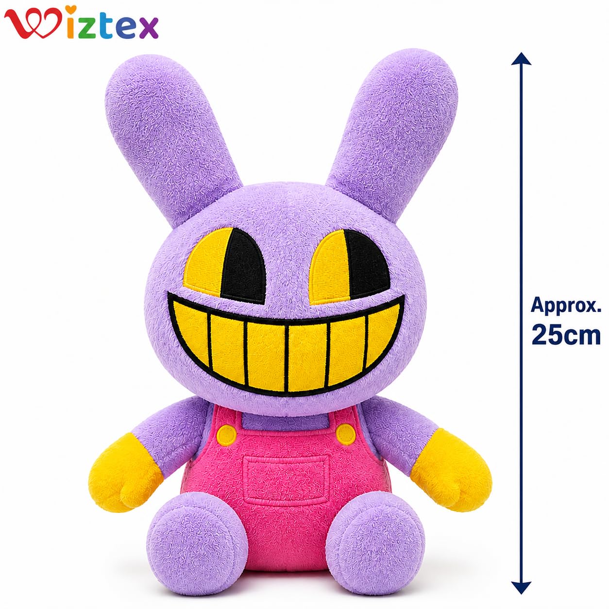 The Amazing Digital Circus Peluche - 25 cm Jax Carattere Peluche a Tema Circo Digitale, Regalo Perfetto per Bambini e Appassionati.