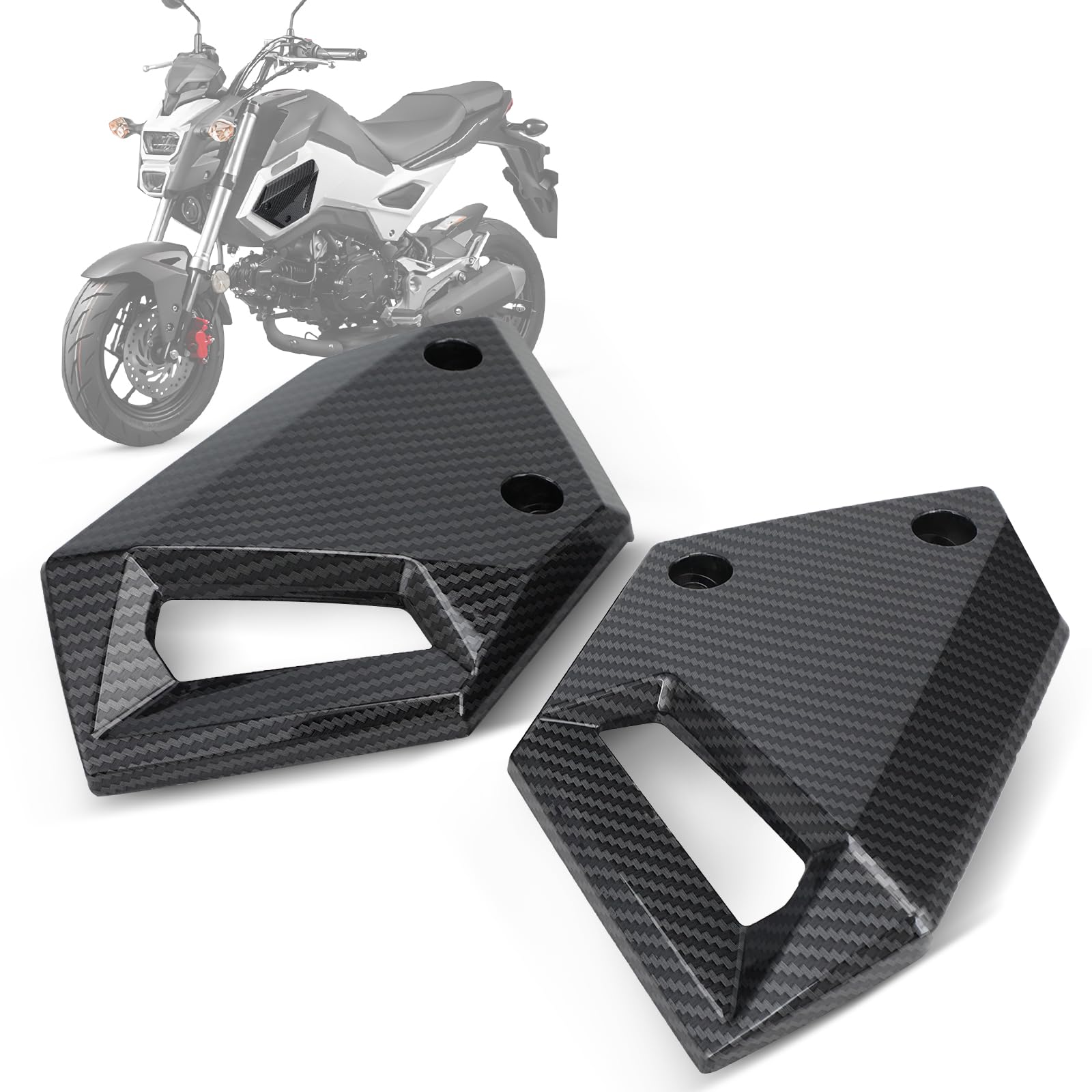Amazon.com: USTPO Motorcycle Front Fender Side Panel Decor Tank