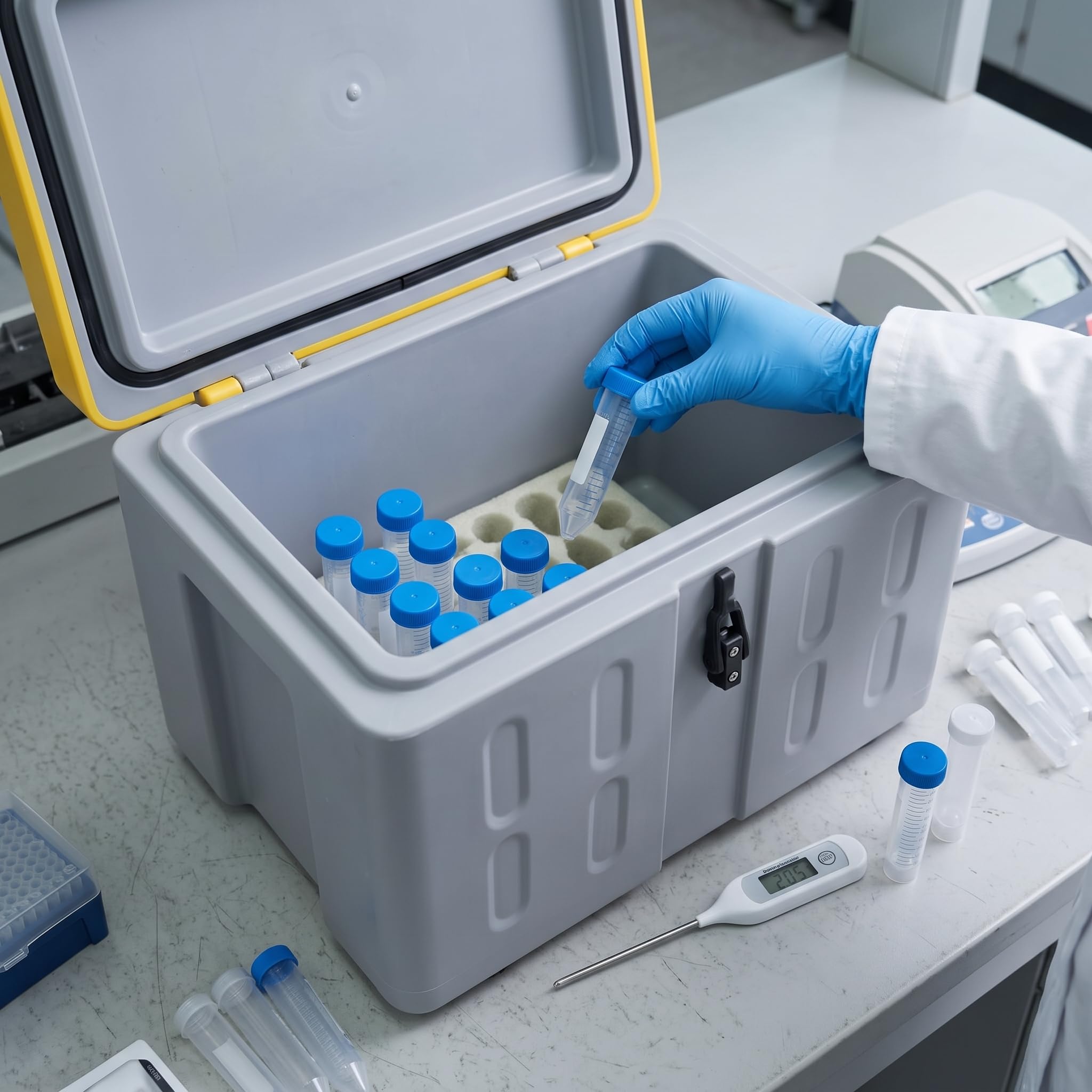 30 Liter Isolierbox Kühlbox für Trockeneis Reinigungsmaschine Lagerung