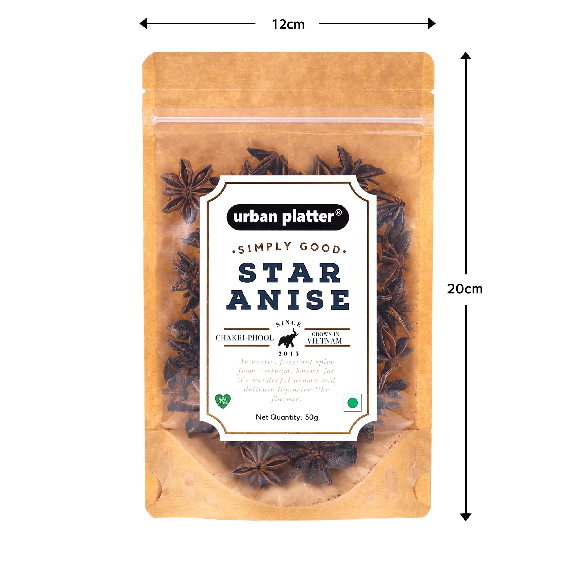 Urban Platter Asian Star Anise (Chakri Phool), 50g (Highly Aromatic, Imported from Vietnam) - Image 7 thumbnail