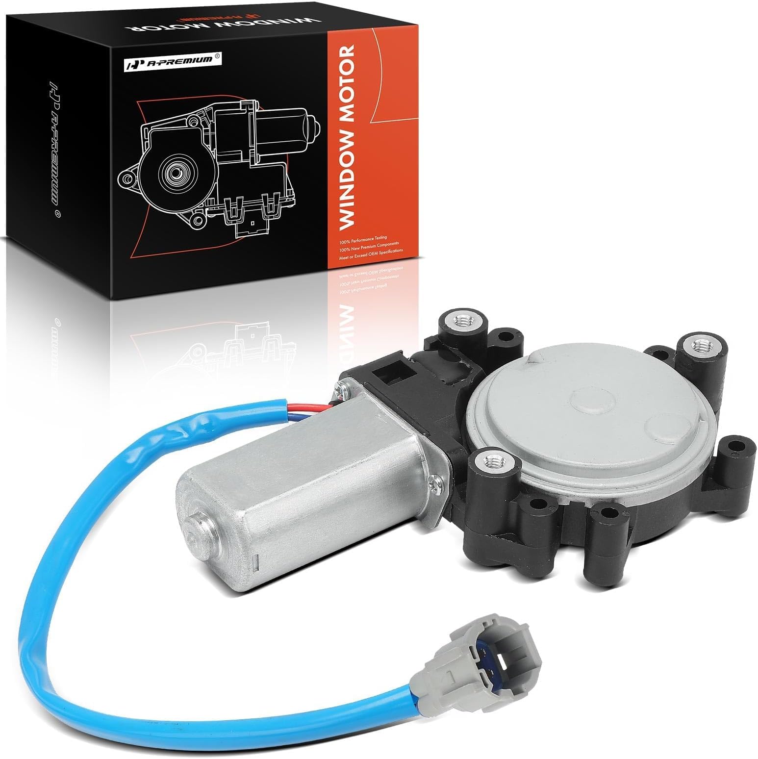 A-Premium Rear Right Power Window Lift Motor Compatible with Armada Maxima 2004-2008, Titan 2004-2011, Pathfinder Armada 2004, Armada 2005-2011, Passenger Side, Replace# 827307S000, 827307Y000