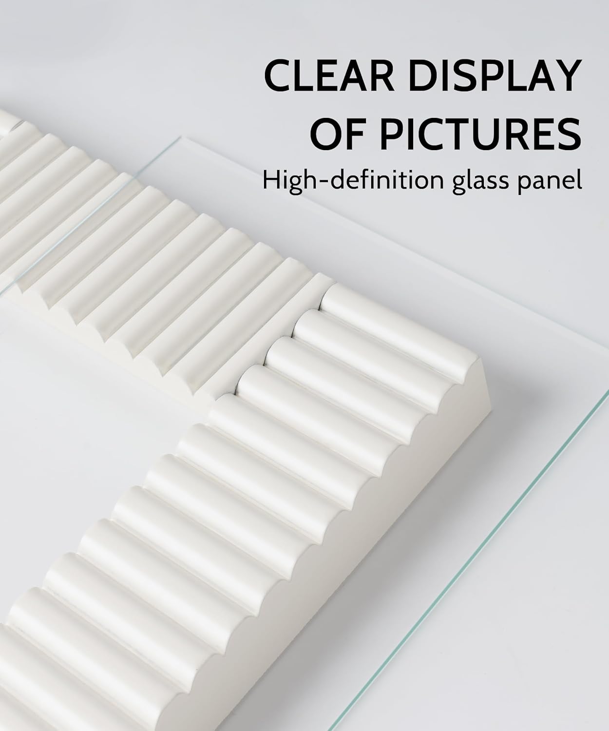 SUMGAR 5x7 White Picture Frame Wood Photo Frame Modern Classic Living Room Office Decor Tabletop Wall Hanging Display Artwork Painting Gift for Family Friends Birthday Graduation Wedding