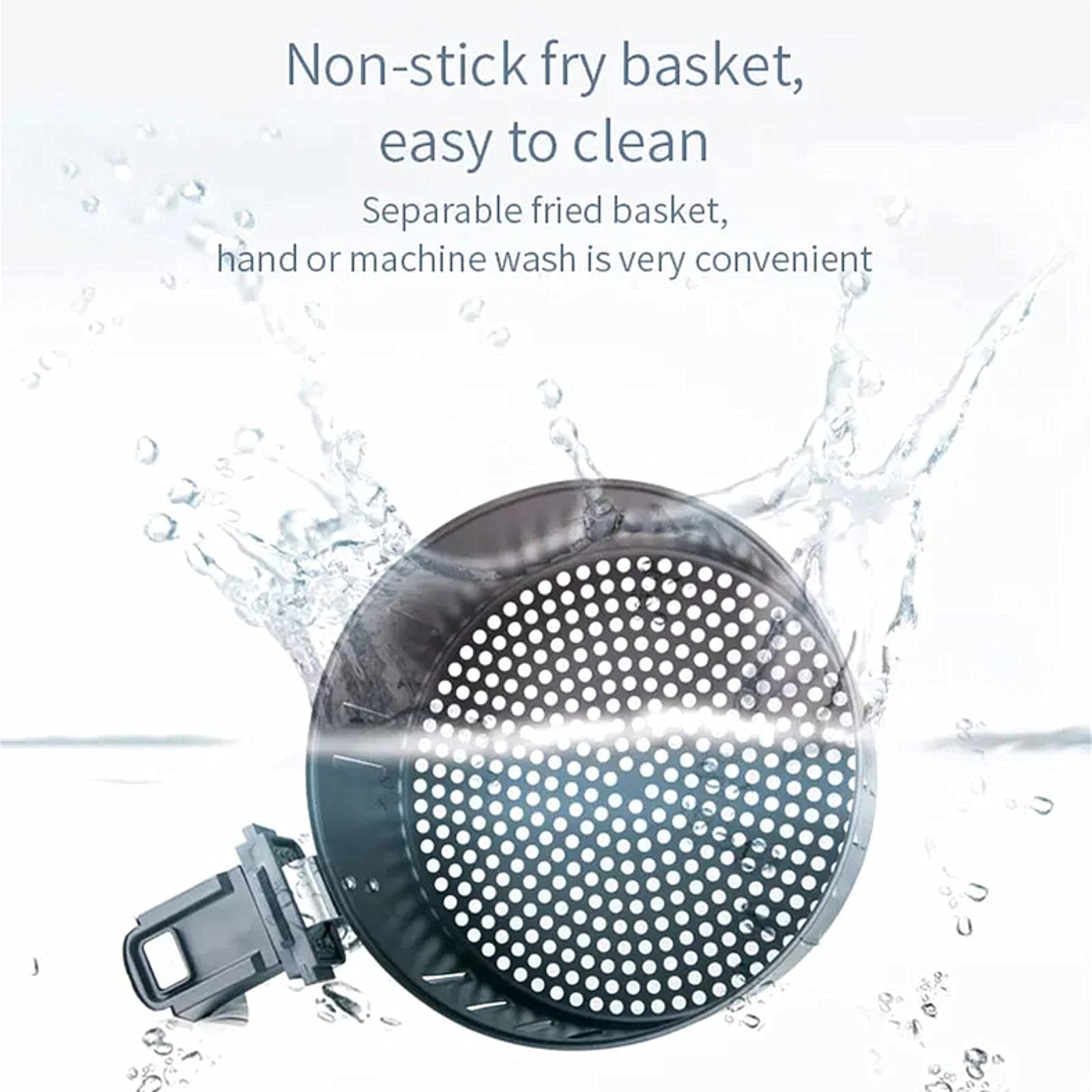 Frytkownica powietrzna Frytkownica powietrzna 5L/2000W Frytkownica powietrzna Beztłuszczowa maszyna do smażenia Frytki Narzędzie do podgrzewania lub grillowania (kolor: czarny, rozmiar: 5 l) (biały 5