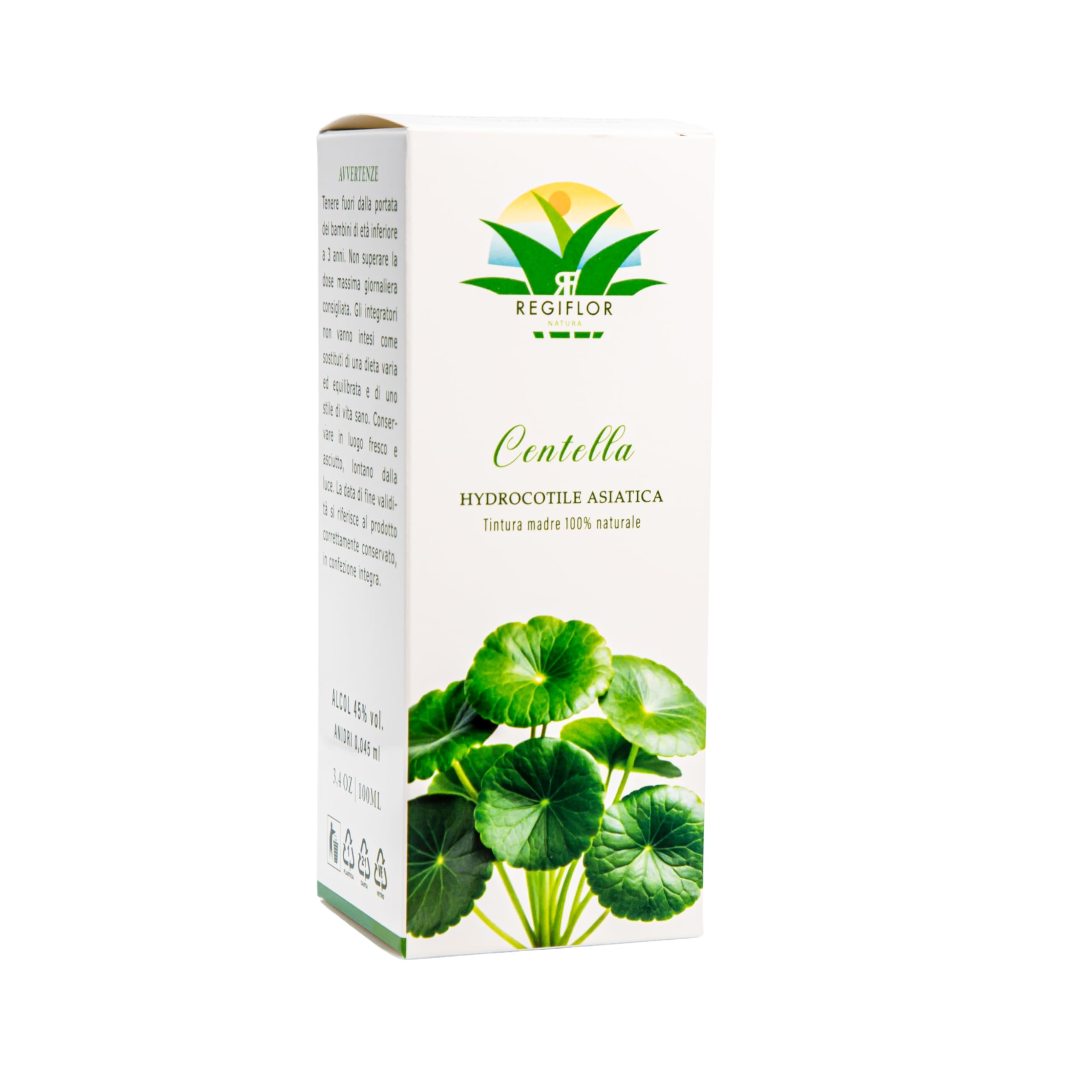 Tintura Madre di Centella - Hydrocotyle Asiatica - 100% Naturale, 100ml con Contagocce - Integratore alimentare - Integratore a base di Hydrocotyle Asiatica