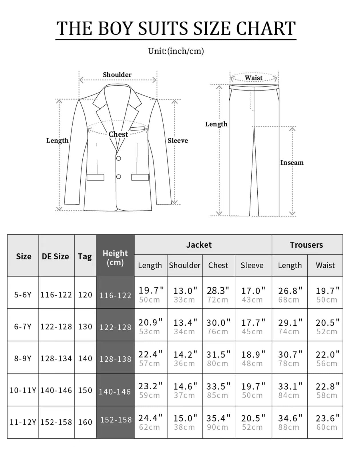 mintgreen Garcon Blazer Costume Enfants 2PCS Ensemble Gentleman Tuexdo Vêtements Tenues 5-12 Ans