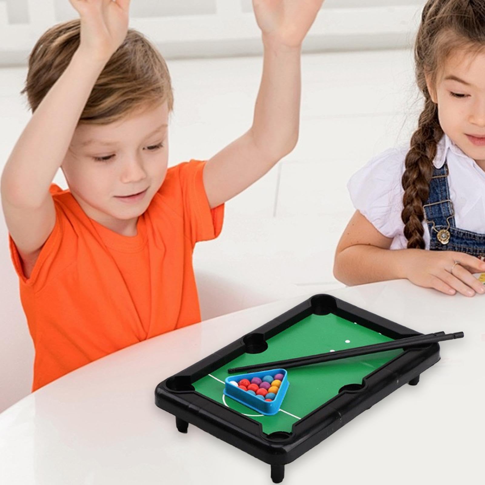 Table de Billard de Table, Table de Billard - Ensemble de Jouets de Table de Billard,Table de Billard de Table, Jeux de société familiaux Miniatures Amusants pour Adultes, Chats,