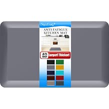 4/5 Inch Thick Kitchen Mat - Cushioned Anti Fatigue Mat for Kitchen Floor