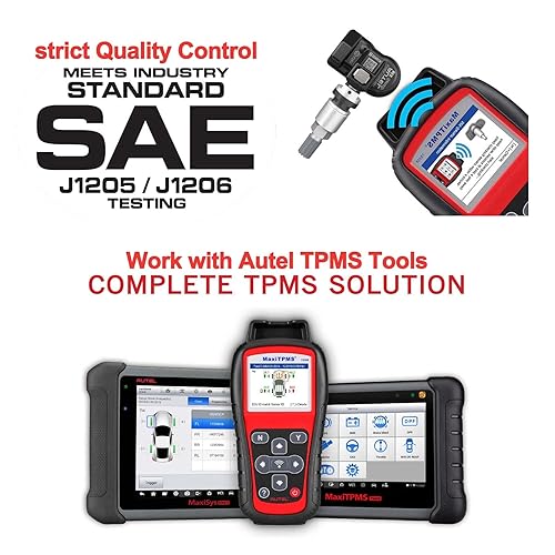 Vista 17 de Autel Sensores TPMS - Sensores MX programables, 315 MHz/433 MHz, universales (20 piezas, válvulas de goma), programados por TPMS Tool