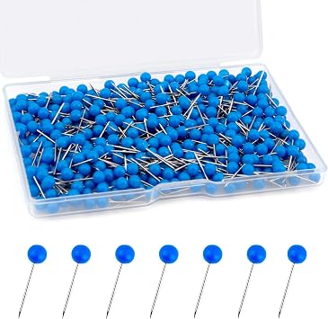 500 Pcs Push Pins,Cork Board Pins,Pins For Pinboard,Notice Board Pins,Board Pins,Pin Board Pins,Map Pins,Push Pins For Cork Board,Pins For Cork Board,Head Pins,Small Pins,Pins And Needles For Map