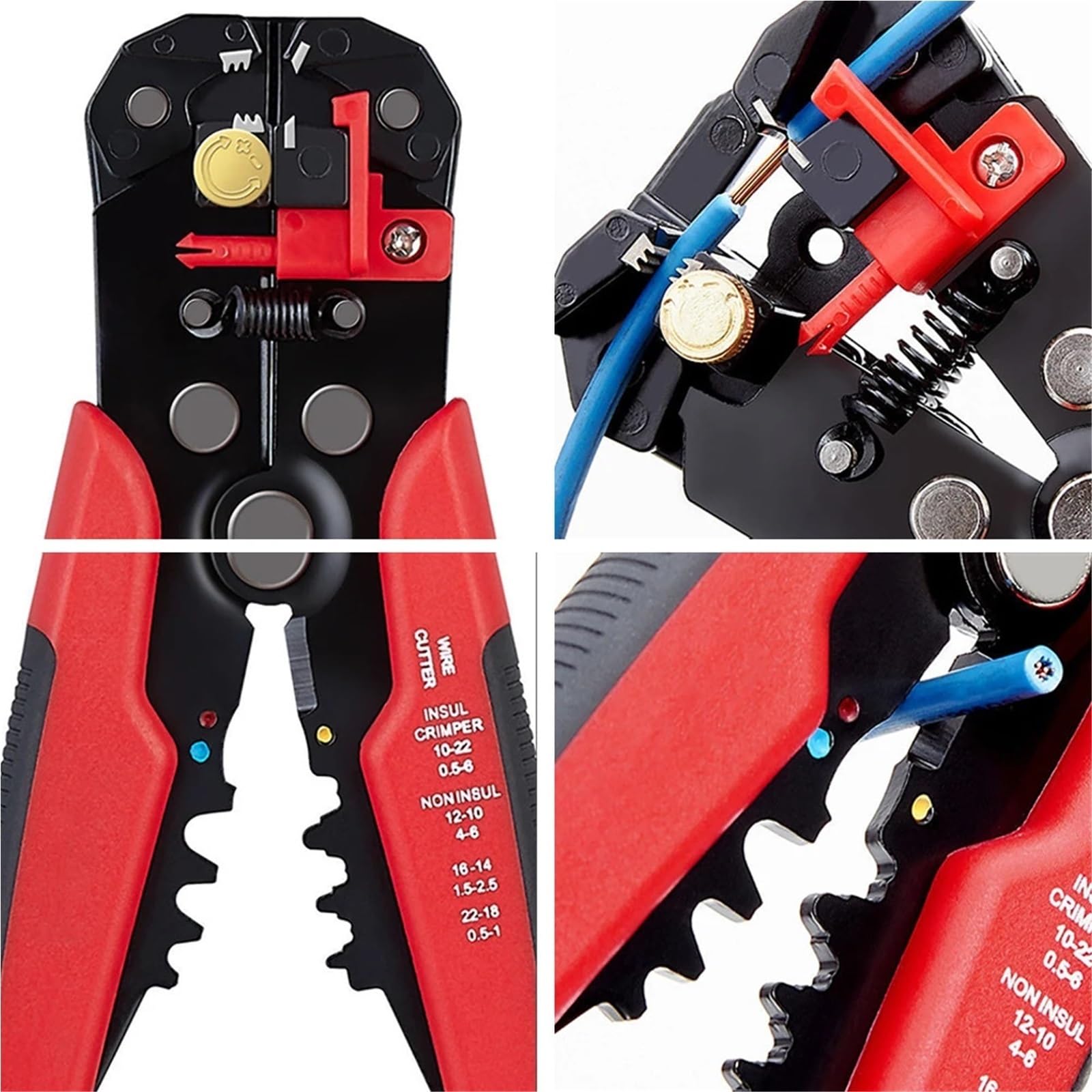 Multifunctional Wire Stripper Crimping Pliers, Cable Cutter & Ferrules Crimper Tool(HS-700B)