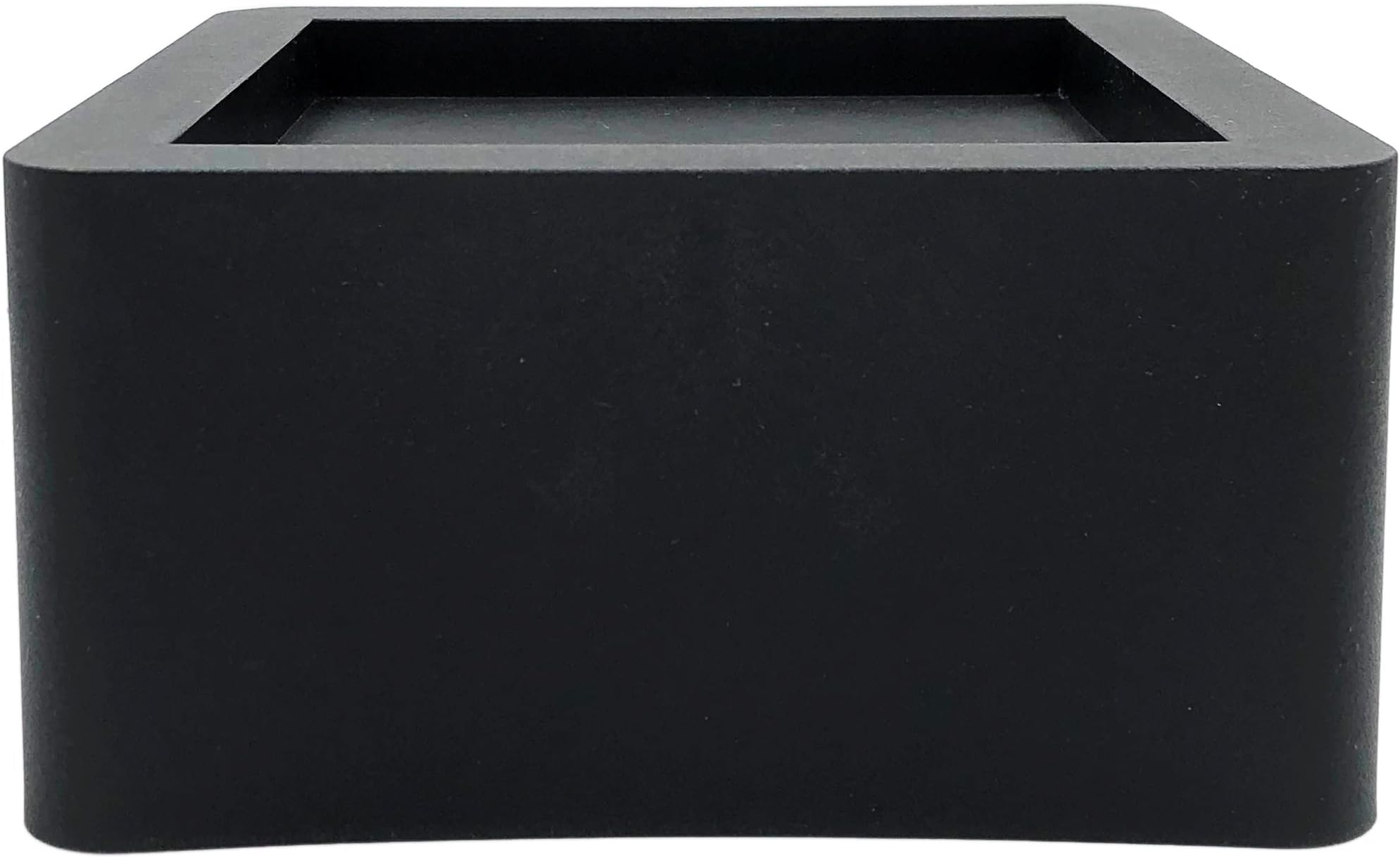 3 Inch Bed Risers - Fits Huge 5.5 Inch Bed or Furniture Post, Creates an Additional 3 Inches of Height or Storage! Heavy-Duty Table, Chair, Desk or Sofa Riser (4, 3 Inch Black)