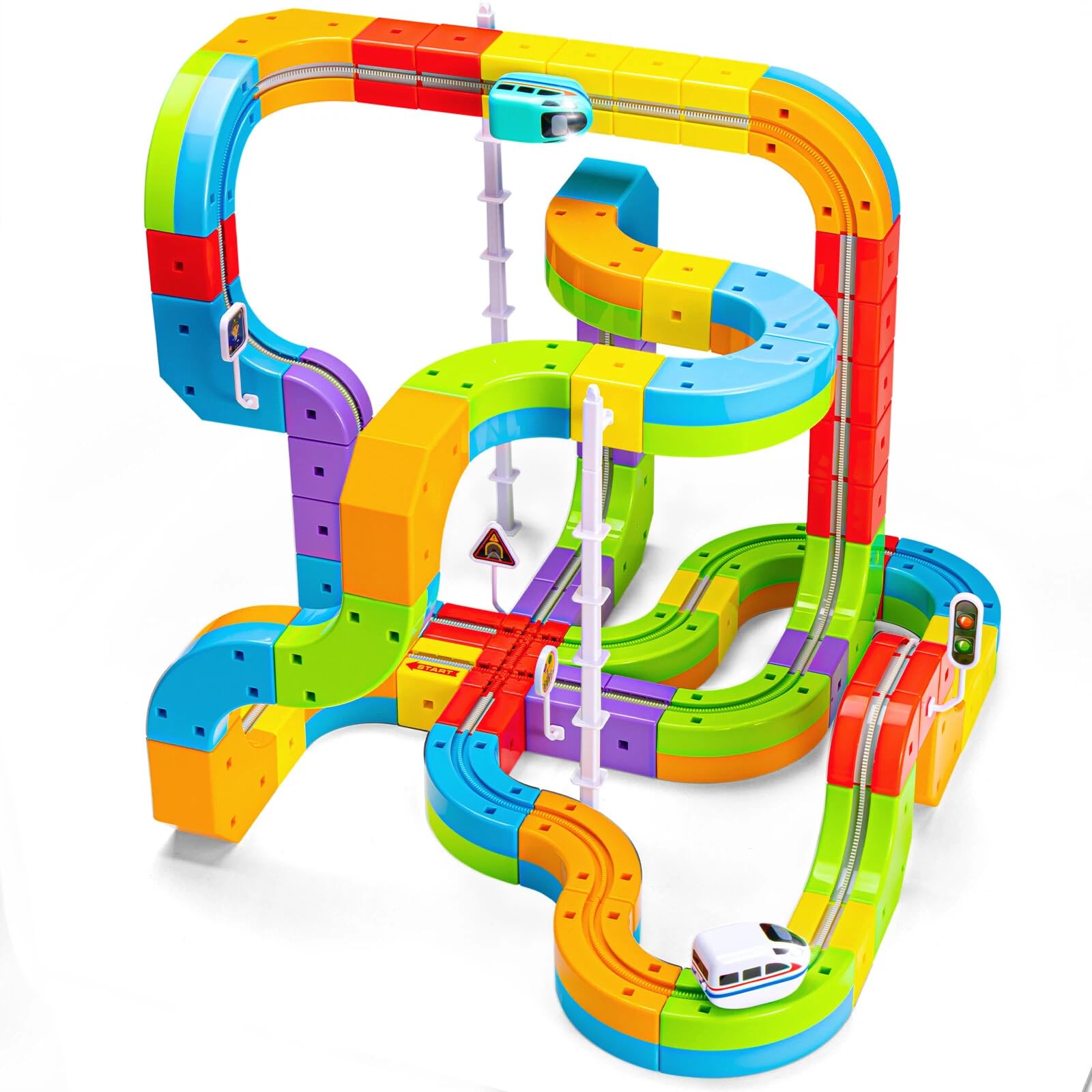 Amazon.com: SOCBTNSO KlickRail 3D Modular Motorized Train Track