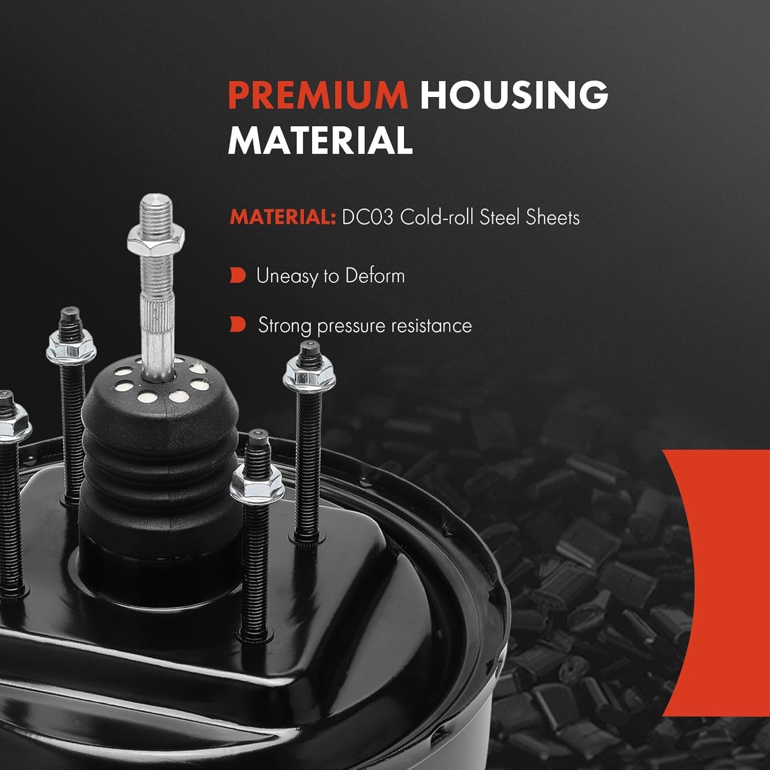 A-Premium Vacuum Power Brake Booster Compatible with Nissan Patrol Y60 1988-1997, Without Master Cylinder