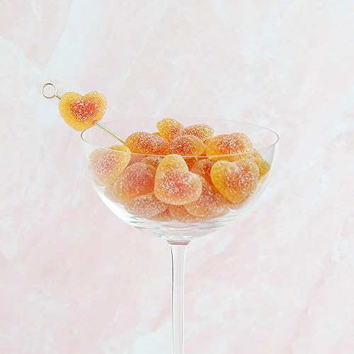 Miniatura 5 de Sugarfina Peach Bellini - Cubo de caramelo pequeño, gomitas, 3.6 onzas, 1 unidad