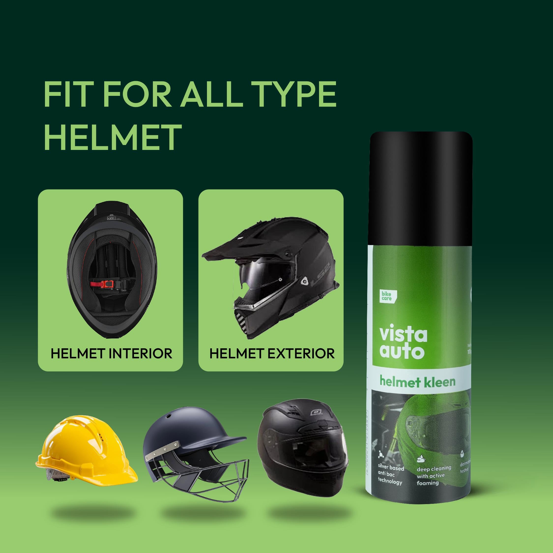 bike helmet smell Vista Auto Cleaner Combo | Helmet Cleaner Spray for Helmets | Helmet Deodorizer | Removes Sweat Bass Pro Shops Johnny crosslist Model:TVC58XXHB