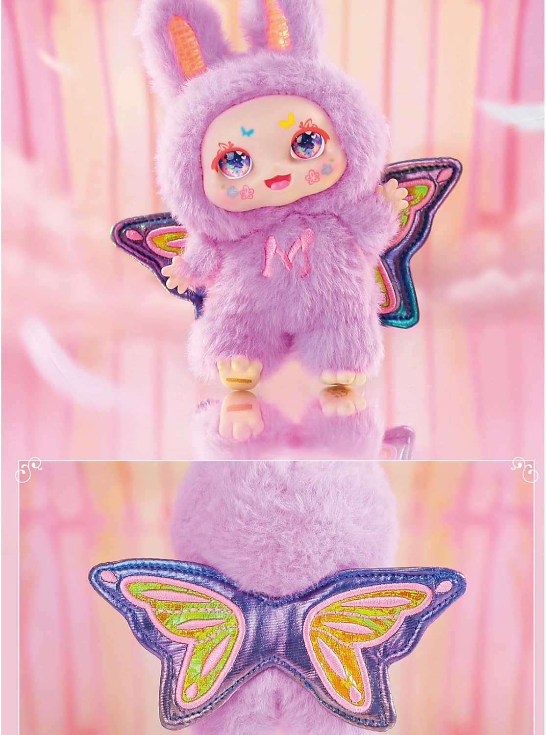 CALEMBOU Plush Blind Box, Kawaii Kimmon Mimon Dream Maker Series Stuffed Blind Box Doll, Kawaii Mystery Vinyl Plush Toys Collectible for Birthday Gift (Mimon Dream Maker 1pc)