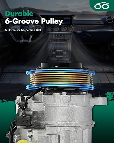 Vista 25 de SCITOO Compresor de CA apto para H-onda Prelude 2.2L 2001 para H-onda Civic para A-cura EL 1.7L 1997 1998 1999 2000 2001