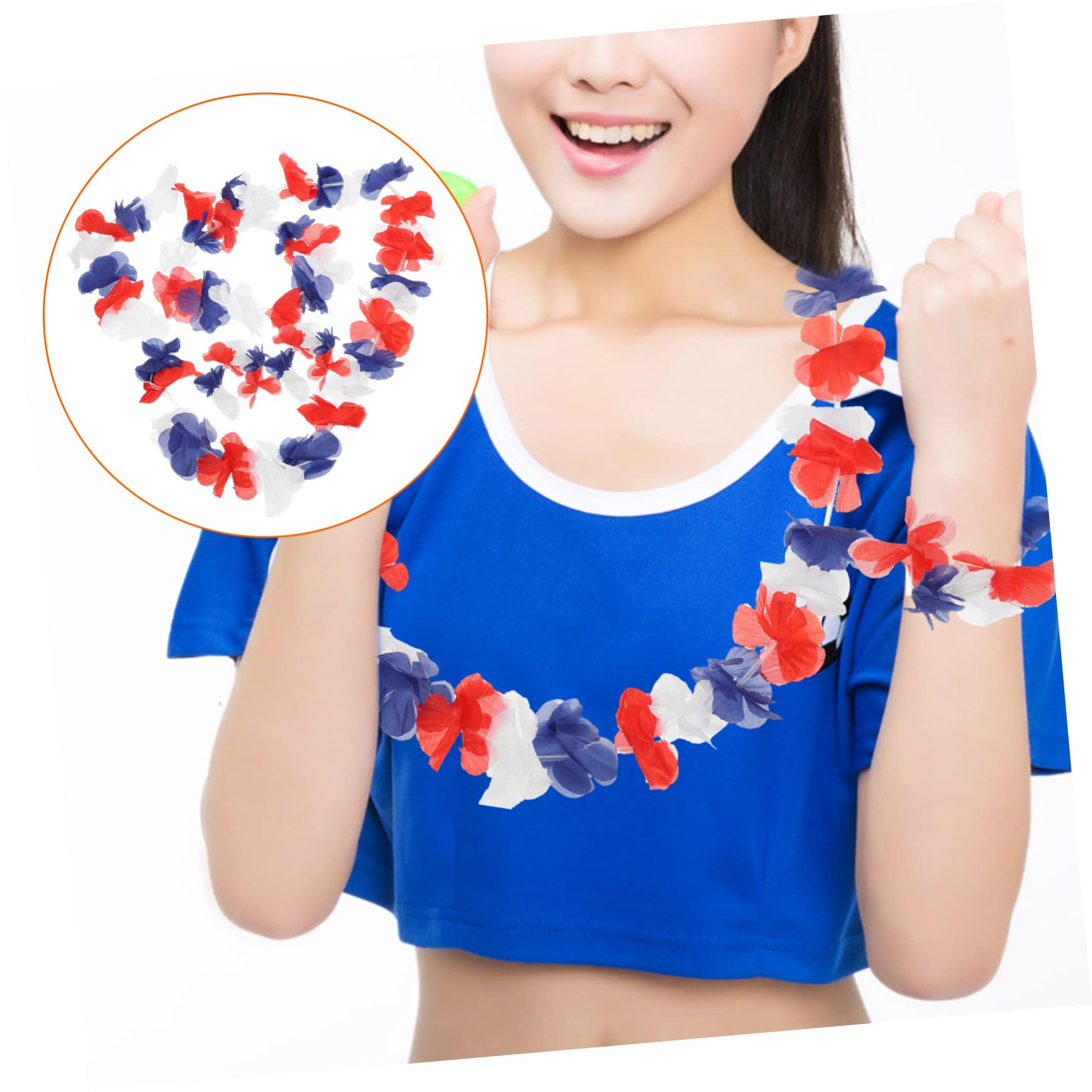 Alipis 72 Piezas De Lei Hawaiano Diadema De Leis Hawaianas Decoraciones De Guirnaldas Hawaianas Guirnaldas De Flores Artificiales Decoraciones Hawaianas para Fiesta Pulseras De Flores