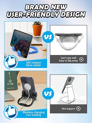 Miniatura 5 de Paquete de 2 soportes para teléfono celular para adolescentes, niños, niñas, adultos, patentado, paquete de 2 soportes para teléfono móvil para