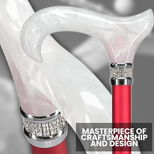 Miniatura 3 de Royal RC Canes Bastones elegantes para caminar, diseño de collar de diamantes de imitación, bastones ajustables coloridos, el mejor regalo para