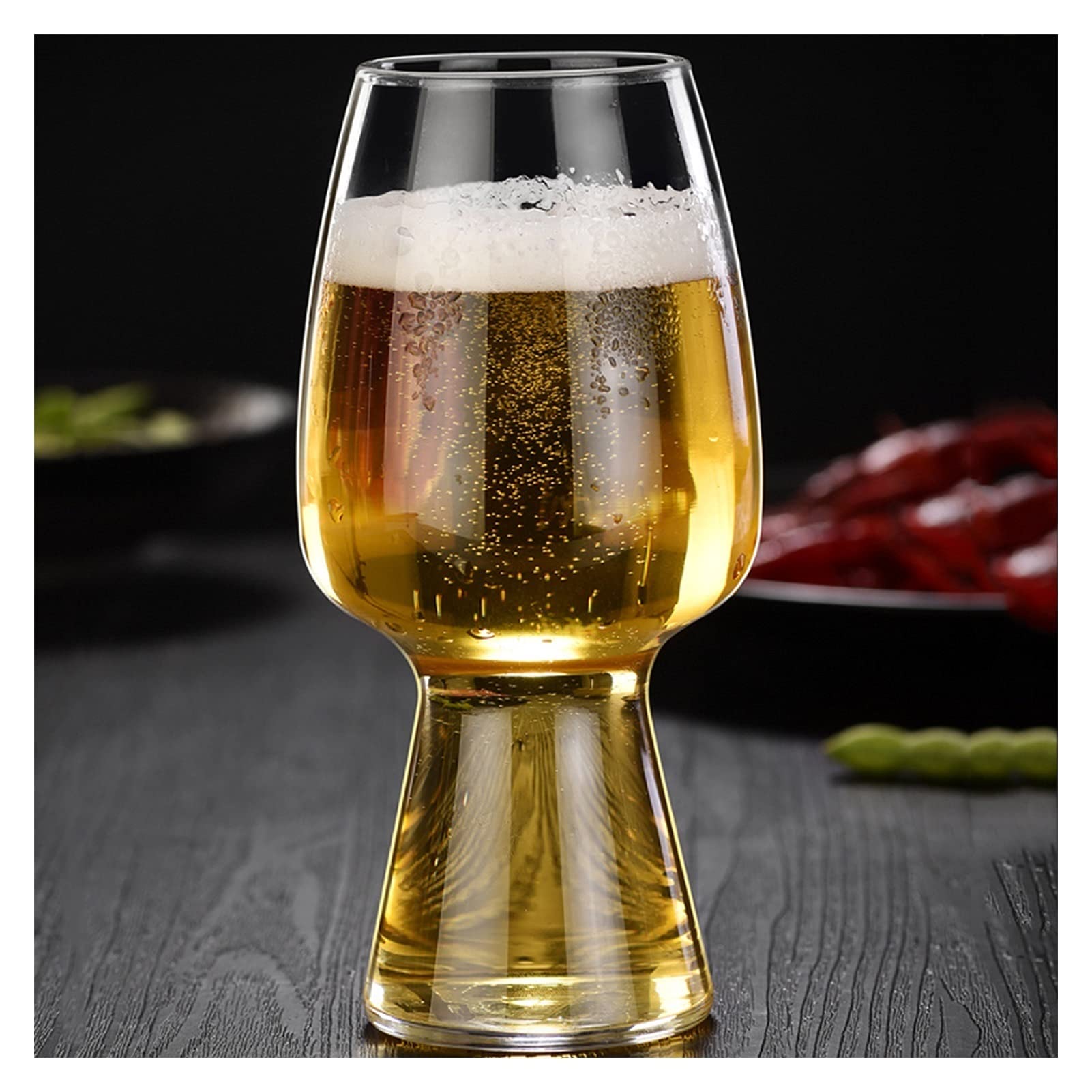 Juego de 4 vasos de cerveza, vasos de pinta, jarra de cerveza, jarra de vidrio de gran capacidad, 550 ml, la taza de cerveza ideal para festivales, barbacoas y partidos de fútbol, jarra de cervez