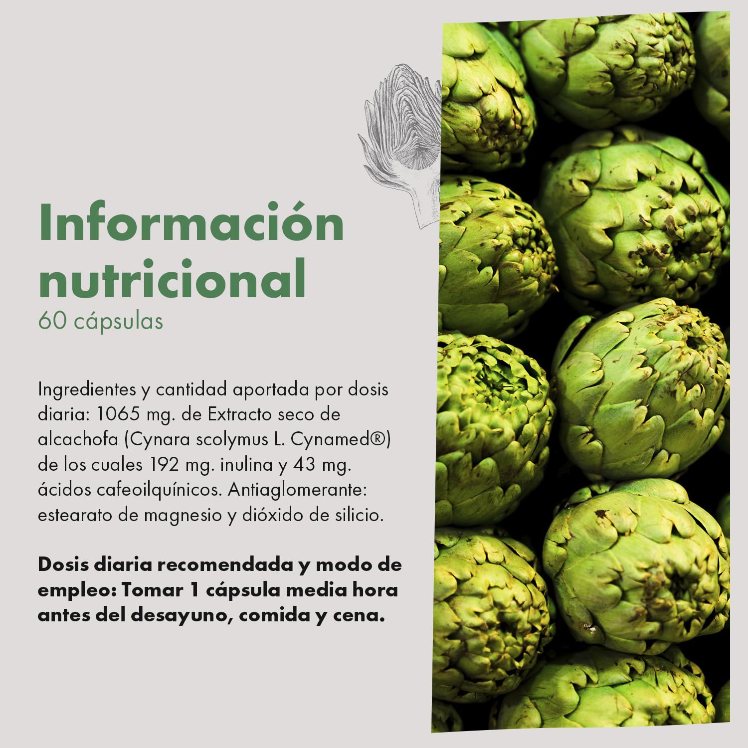 Granatum Plus - Extracto de Alcachofa con Cynamed - Suplemento Alimenticio - Detox Hepático y Digestivo - Bienestar Metabólico - Diurético Natural - Producido en España - 3 Caja 60 Cápsulas