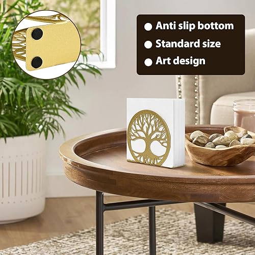 Miniatura 10 de MSJGA Servilletero para mesa de comedor, servilletero vertical de acero inoxidable para cocina y encimera, moderno soporte de papel de metal negro