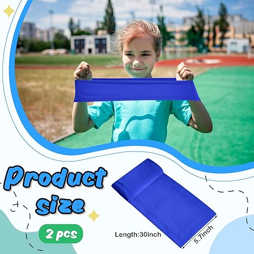 Miniatura 8 de Stretch Band Sensory Focus Tool 30'' Kids Resistance Band Stretches to 60'' Calming Fidget Bands for Chair Games School Supplies