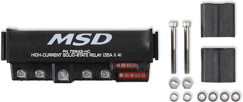 Relé de estado sólido de alta corrente MSD 75643-HC 35 A x 4 – Preto