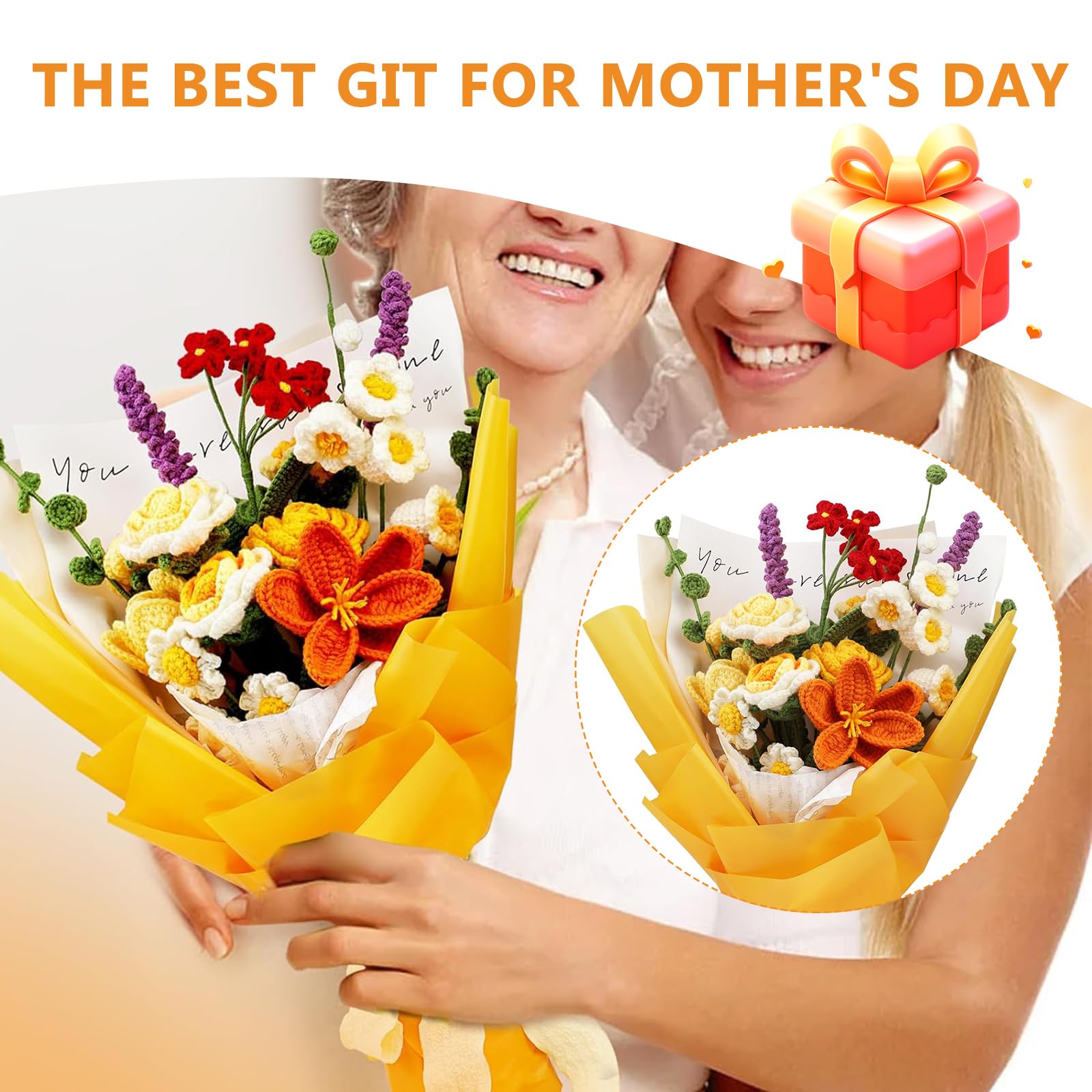 ASTNIC Kit all'uncinetto per Principianti - Rose e Bouquet di Fiori con Tutorial Passo-Passo per Adulti, Arti Fatte a Mano, Creazioni Fai da Te