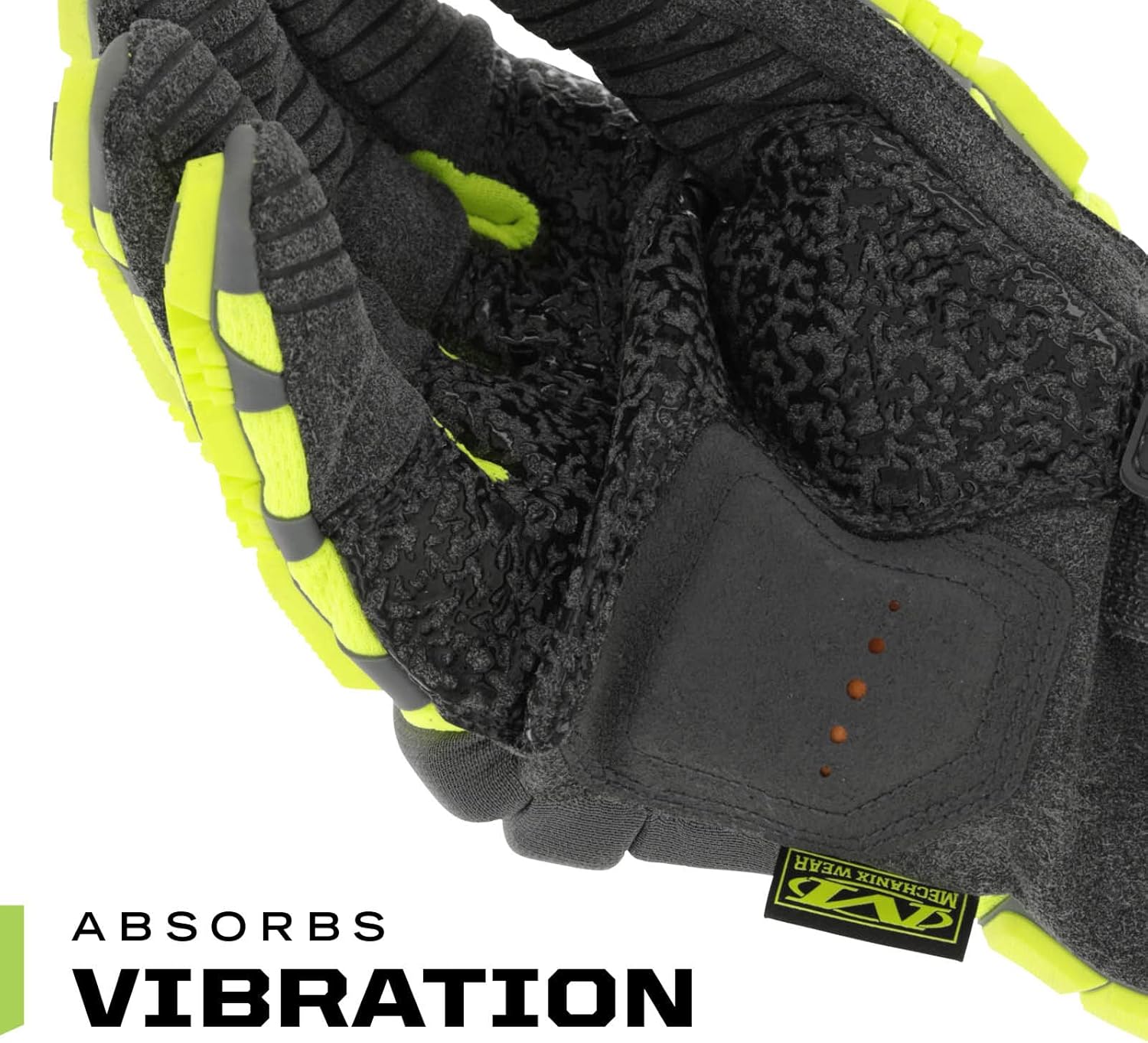 Mechanix Wear Size 9 Hi-Viz Yellow M-Pact 2 Armortex TrekDry Full Finger Anti-Vibration Gloves With Extended Neoprene Cuff, Medium (SP2-91-009) - Work Gloves - 