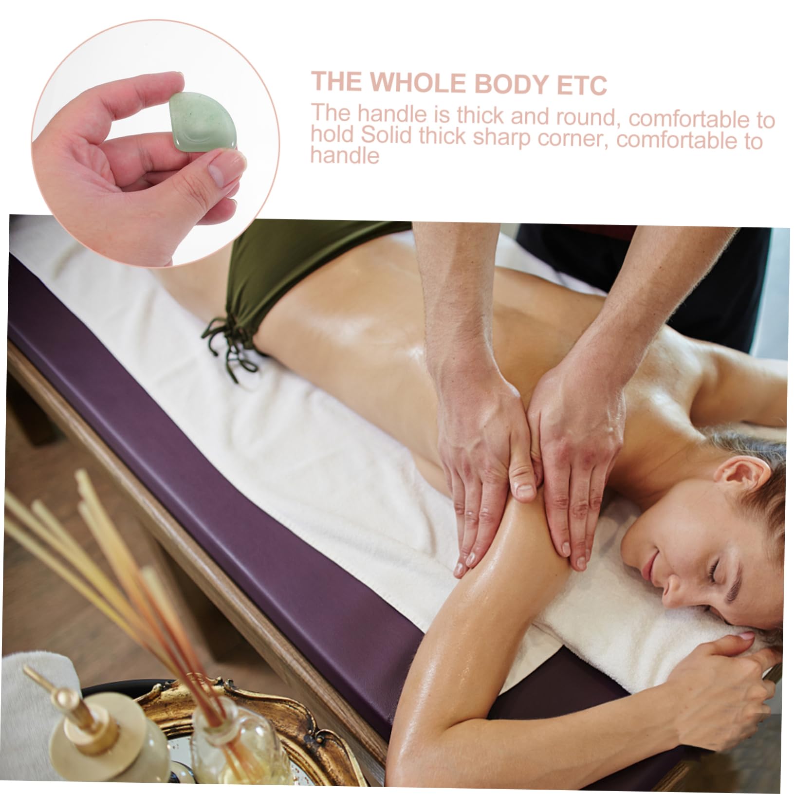 FRCOLOR 3sätze Gua Scraping Boards Aus Rosenquarz Und Grüner Aventurin Fanshaped Massagewerkzeuge Durchblutung Und Reduzierung Von Gesichtsschwellungen Für Körper Und Gesichtsmassage