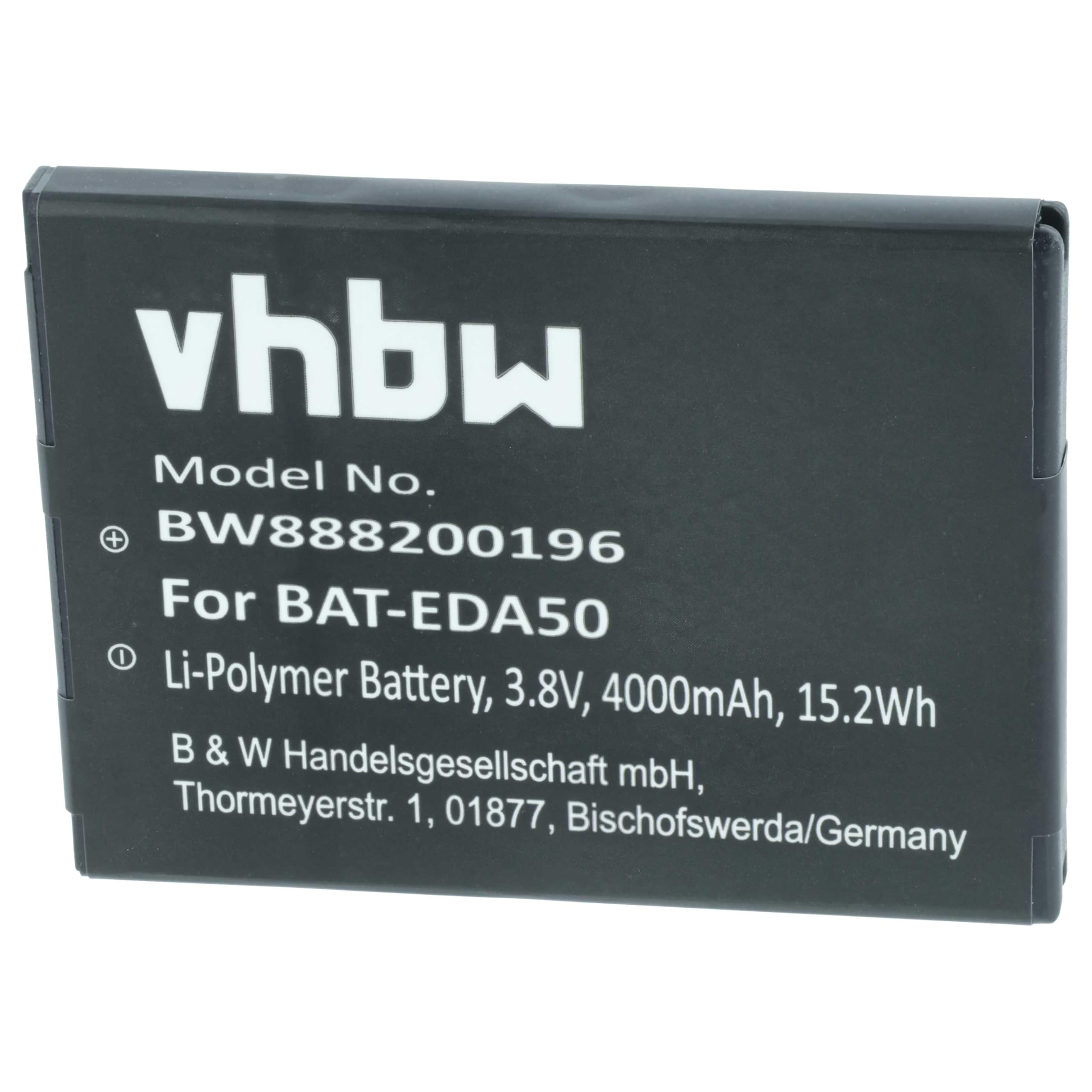 vhbw batteria sostituisce Honeywell 4000mAh 3,8V Li-Poly per lettore di codici a barre POS