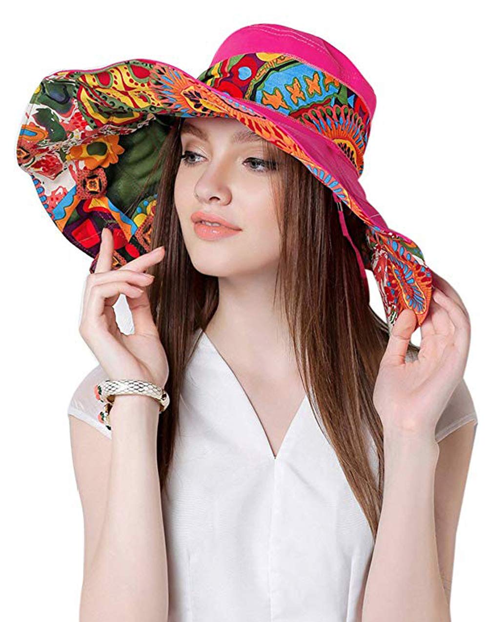 ITODA Baseball Cap Damen Baseballkappe Stickerei Schmetterli