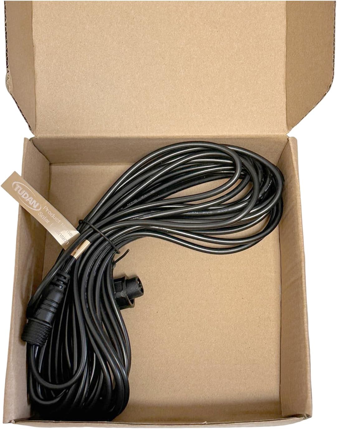 LED Solar Light Power Extension Cable Outdoor Waterproof Flood/Street Light Cable Extension Cord, DC Connector Cable for Solar Lamp -Standard(20M/65.61FT)